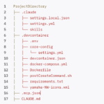 project directory tree